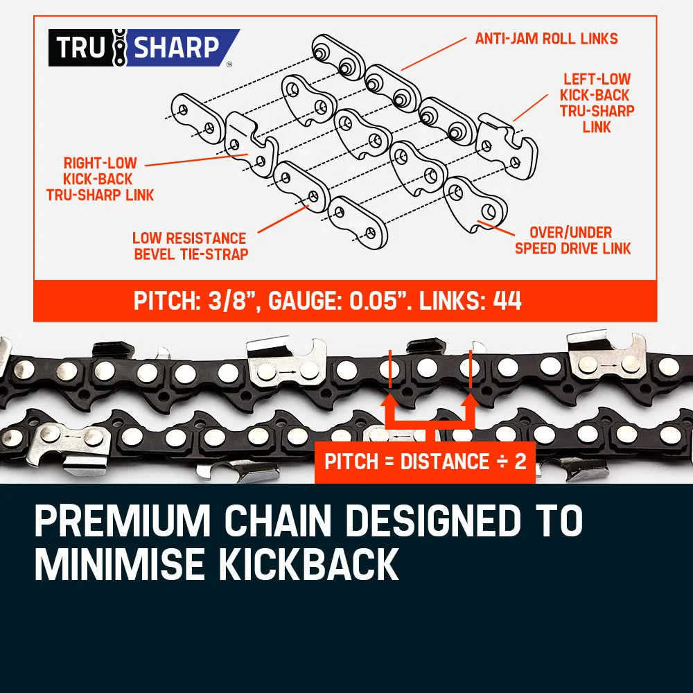 Powerful 62CC Pole Chainsaw, Adjustable Feed, Extension Shafts - MTM