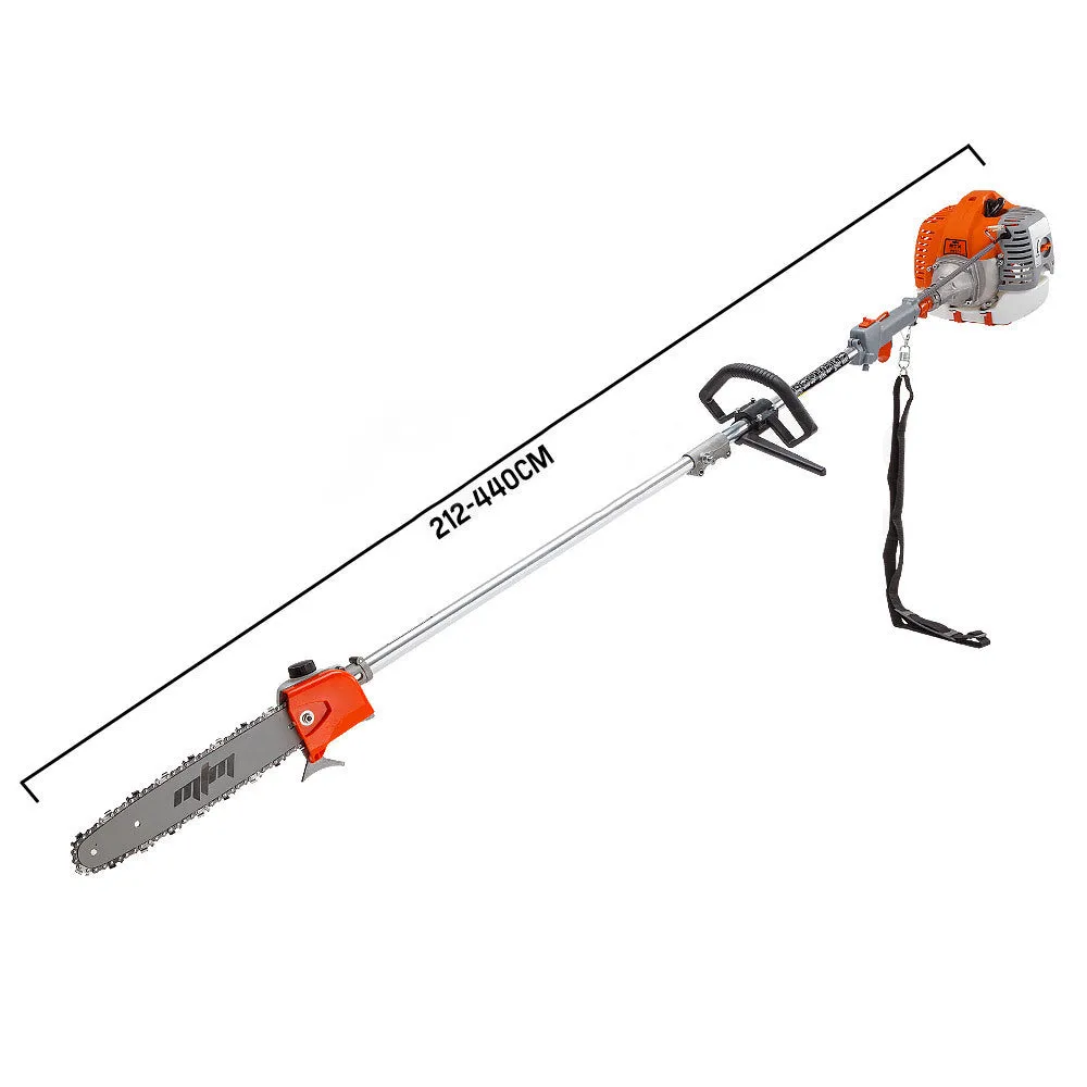 Powerful 62CC Pole Chainsaw, Adjustable Feed, Extension Shafts - MTM