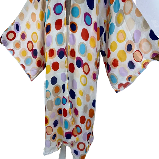 Pre Order: Colorful Cover up Kimono Cardigan - WINI