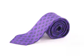 Purple Paisley Madder Silk Tie