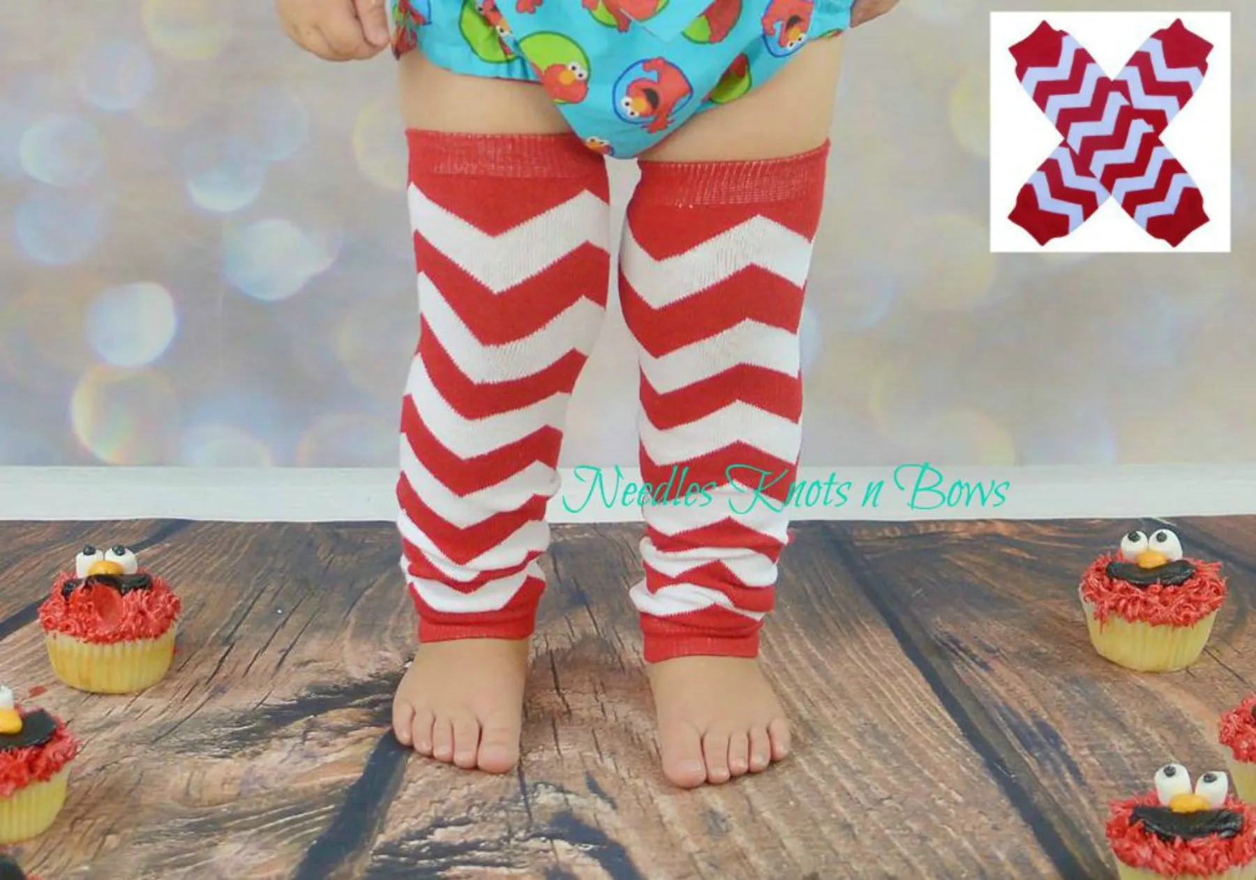 Red Chevron Leg Warmers, Baby, Toddler