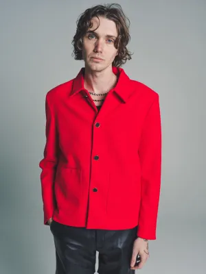 Red Cropped Jacket