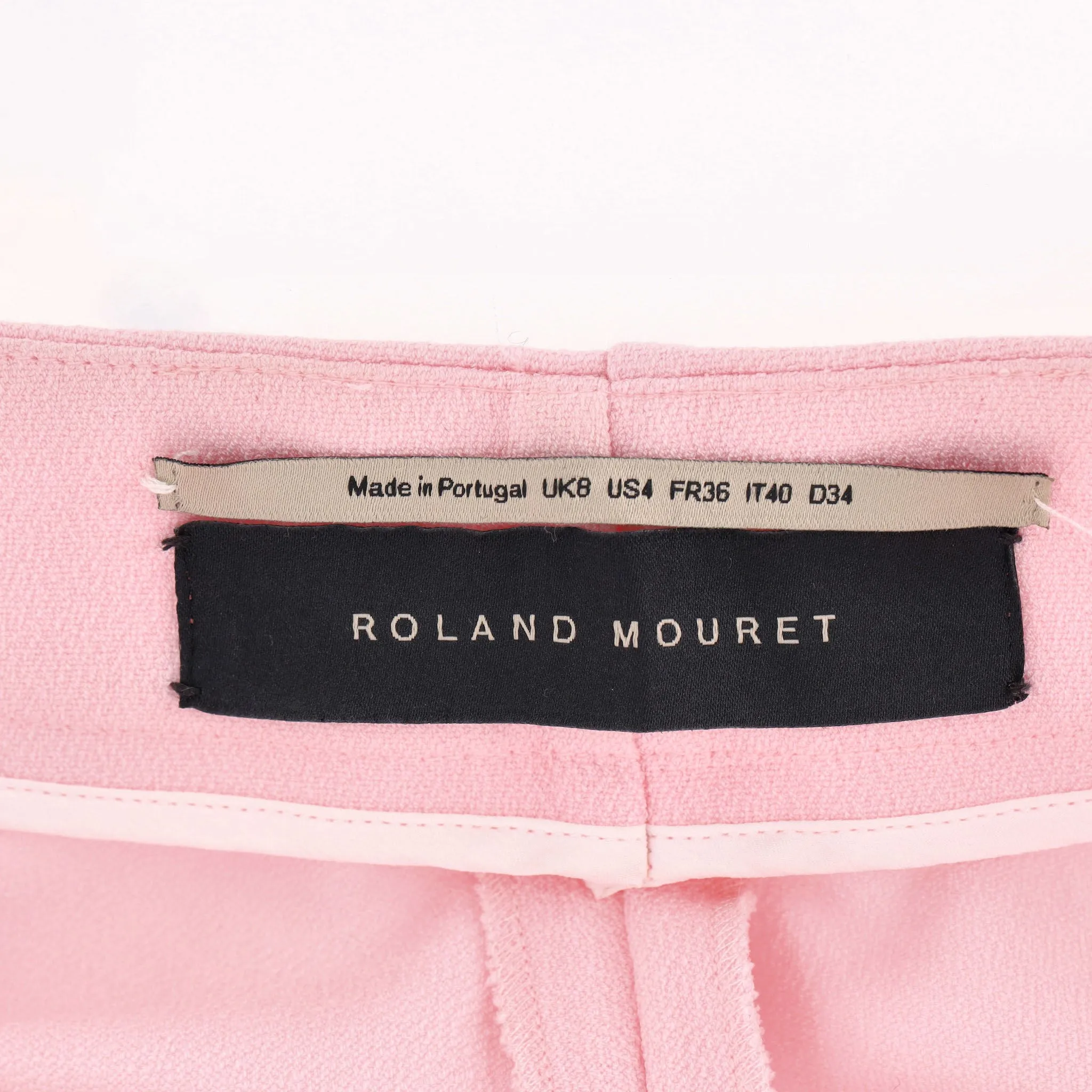 Roland Mouret High-Waisted Tailored Trousers. Size 8UK