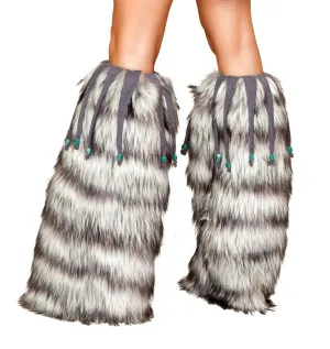 Roma Leg Warmers with Beaded Fringe  - Costume Accessory