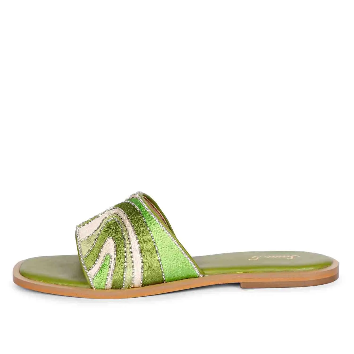 SAINT  GIORGIA  MULTI GREEN SLIP ON