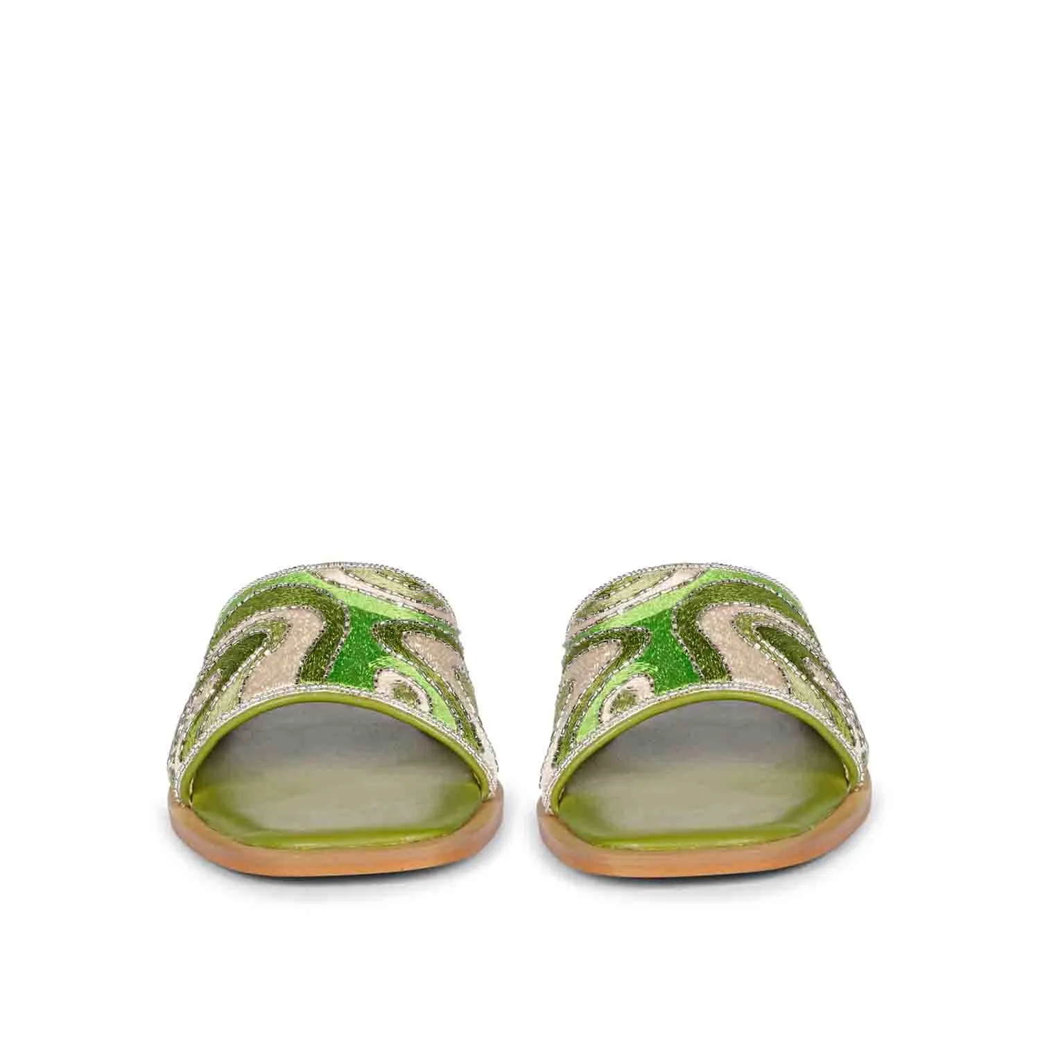 SAINT  GIORGIA  MULTI GREEN SLIP ON