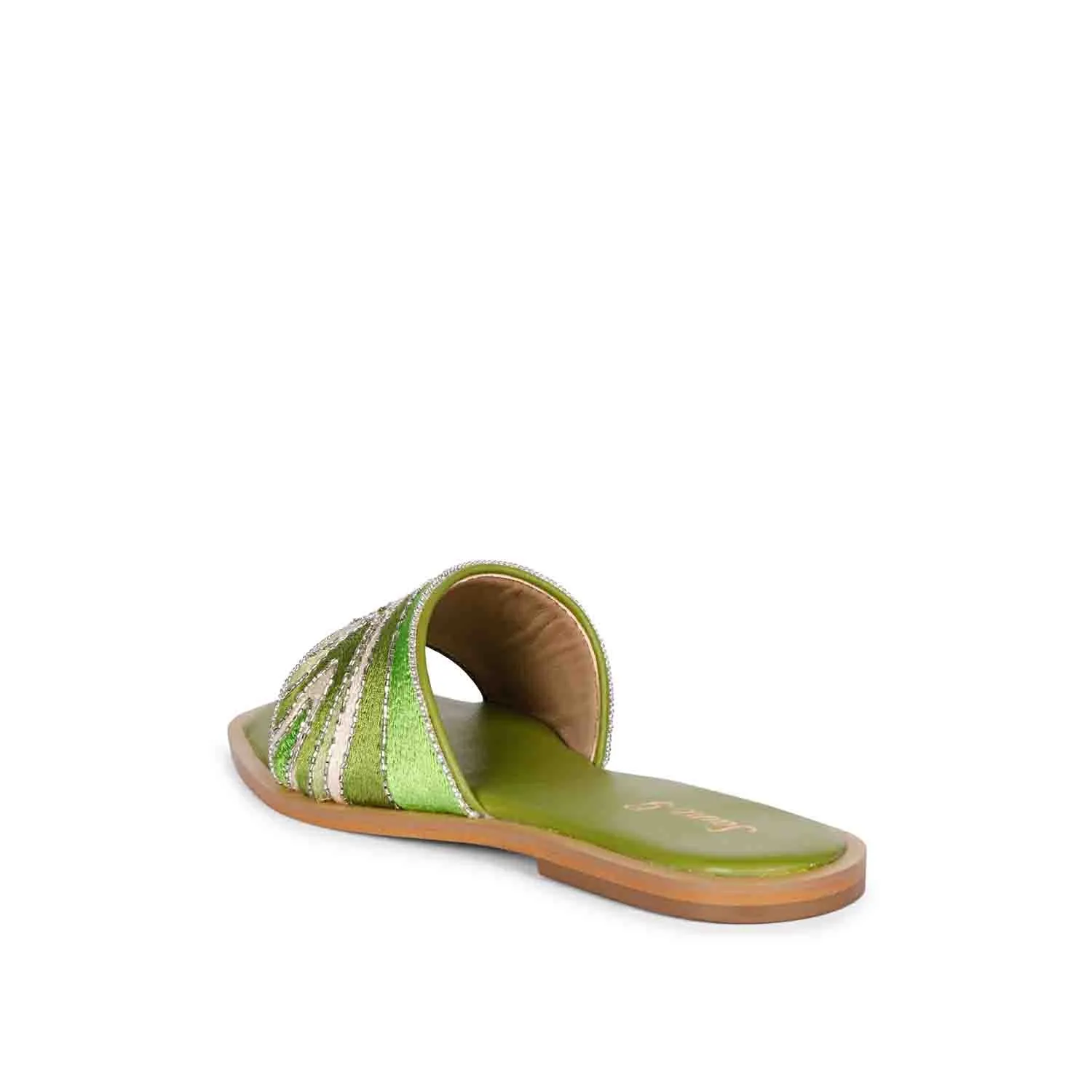 SAINT  GIORGIA  MULTI GREEN SLIP ON