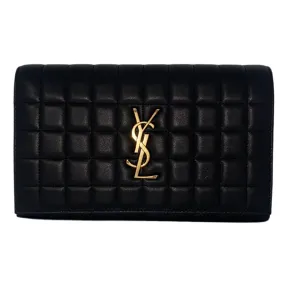 Saint Laurent Cassandra Quilted Wallet On Chain