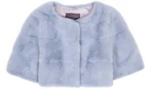 Sarah Mini Mink Fur Jacket Cielo