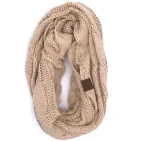 SF-800 New Beige Infinity Scarf