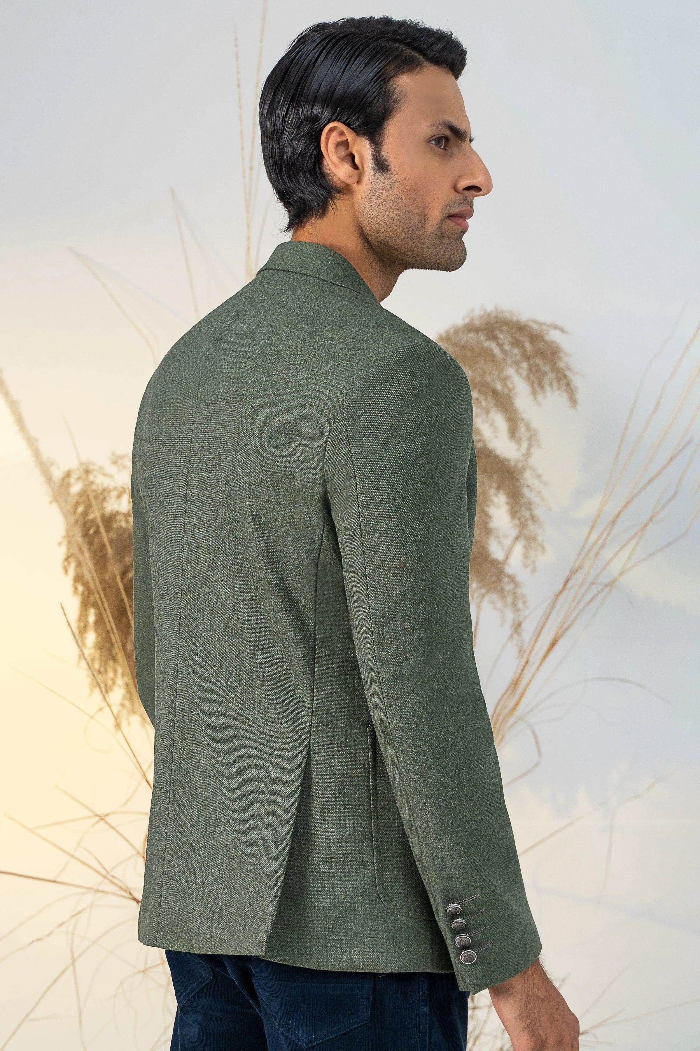 SIGNATURE CASUAL COAT GREEN