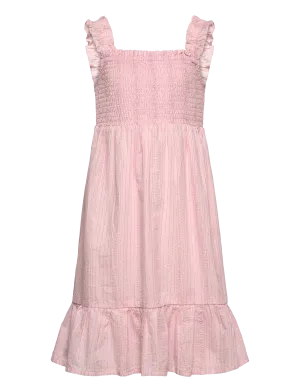 Smocked Sleeveless Dress - Rose