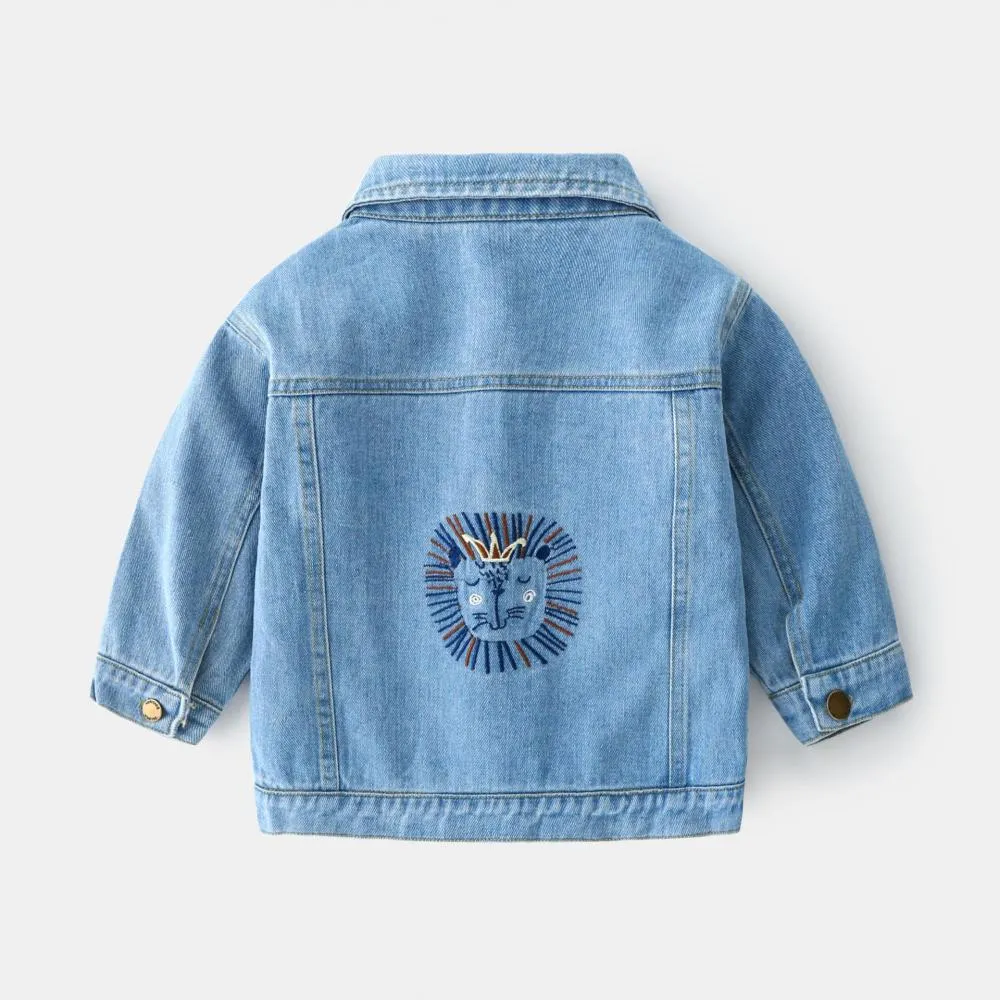 Spring and Autumn Boys Denim Kids Denim Jacket Wholesale Kid Boys Clothes