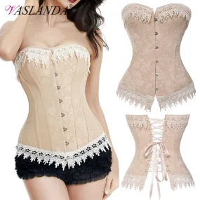 Steampunk Corsets Gothic Clothing Overbust Waist Trainer Bustier T