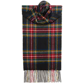 Stewart Black Modern Tartan Scarf