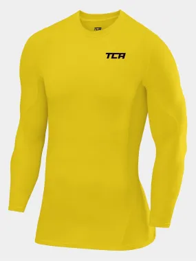 SuperThermal Compression Base Layer Long Sleeve Crew Neck For Men With Brushed Inner Fabric