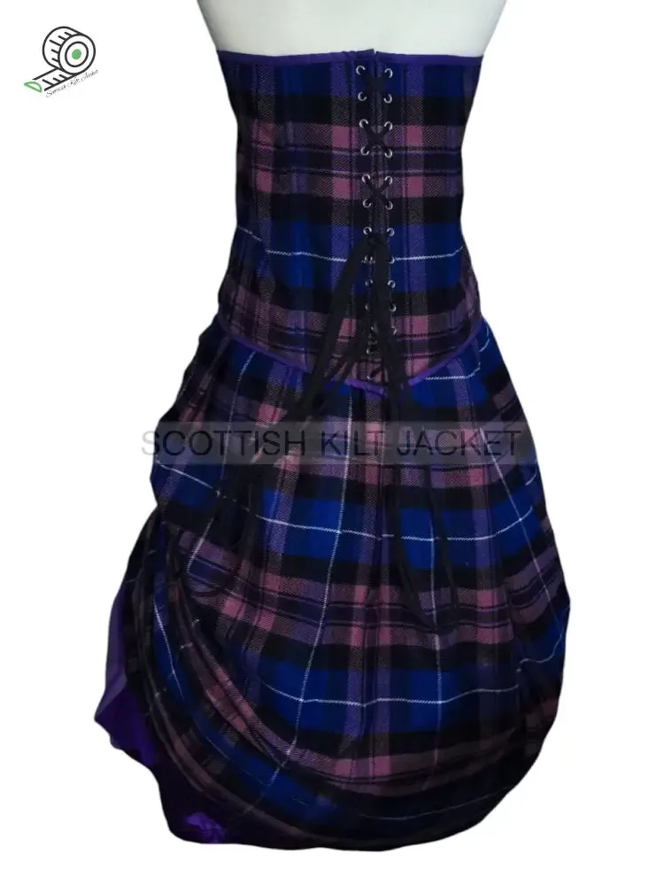 Tartan Wedding Dress In Pride of Scotland Tartan