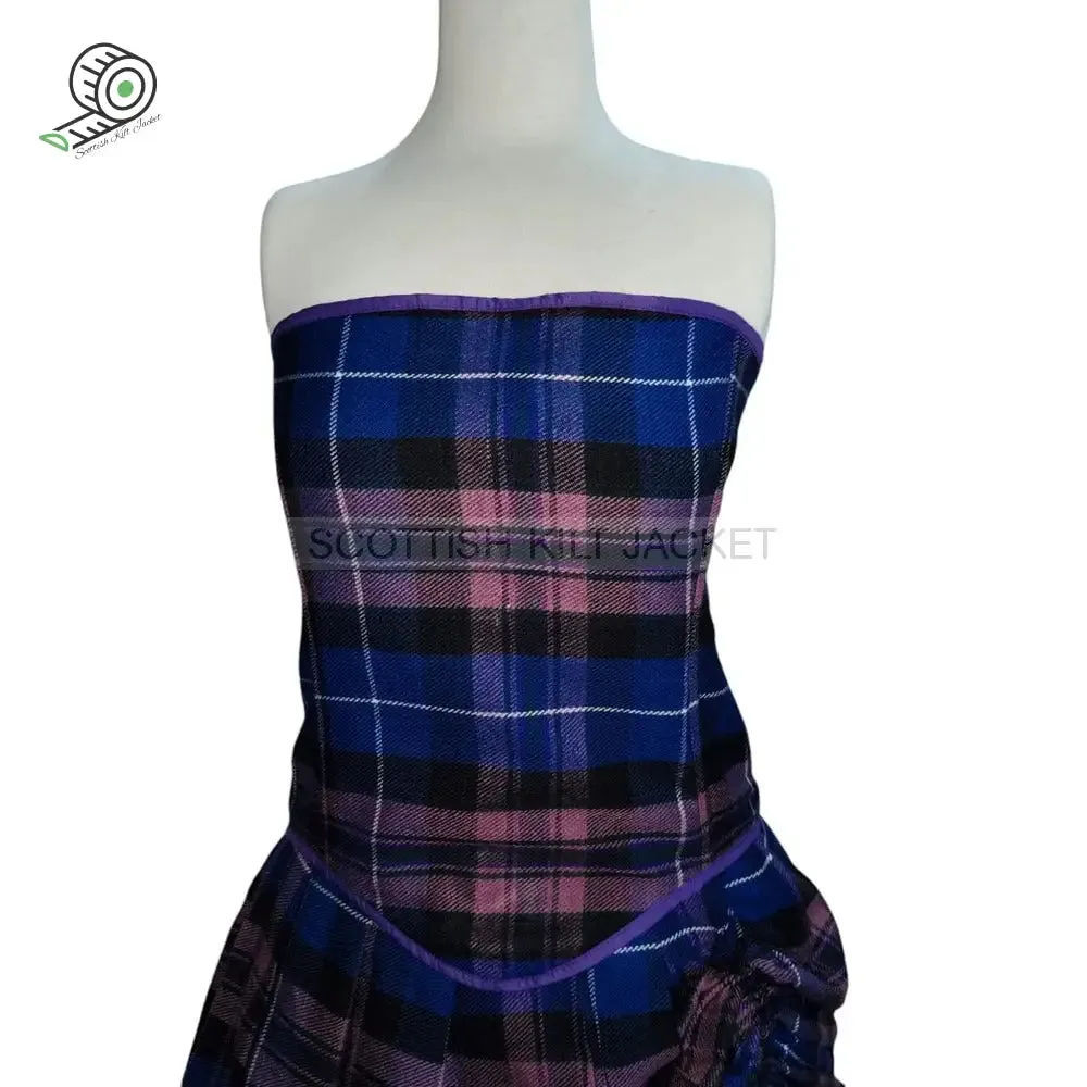 Tartan Wedding Dress In Pride of Scotland Tartan