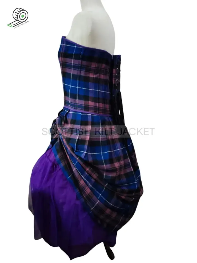 Tartan Wedding Dress In Pride of Scotland Tartan