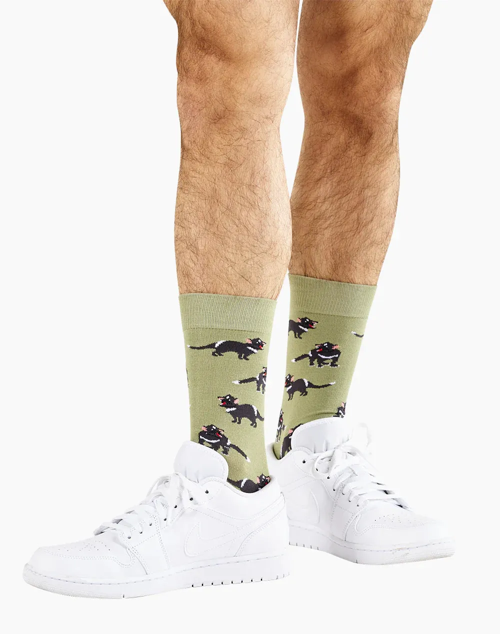 Tassie Devil Men's Bamboo Crew Socks