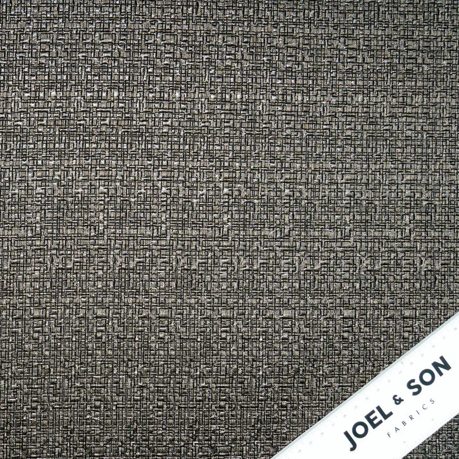 Taupe Metallic Jacquard Brocade