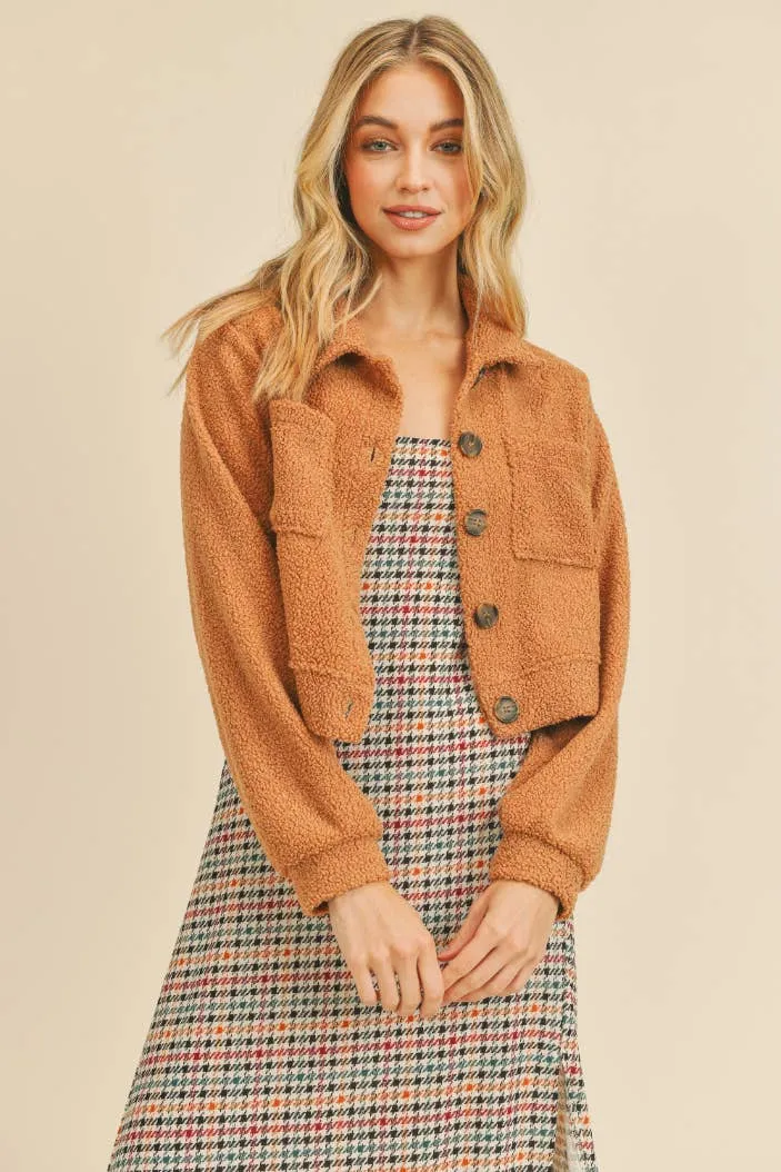 Teddy cropped jacket