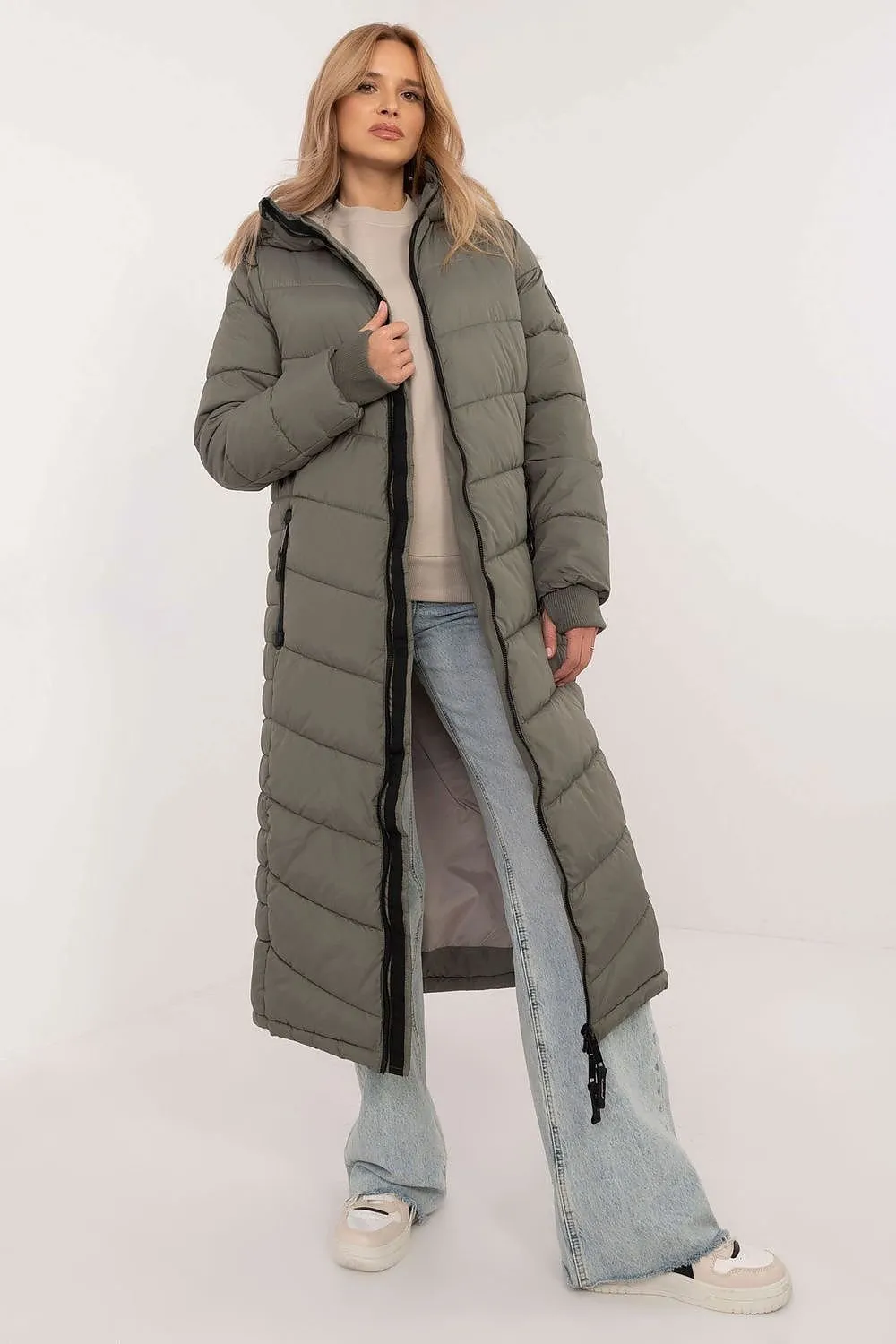 TEEK - Hooded Long Puff Coat