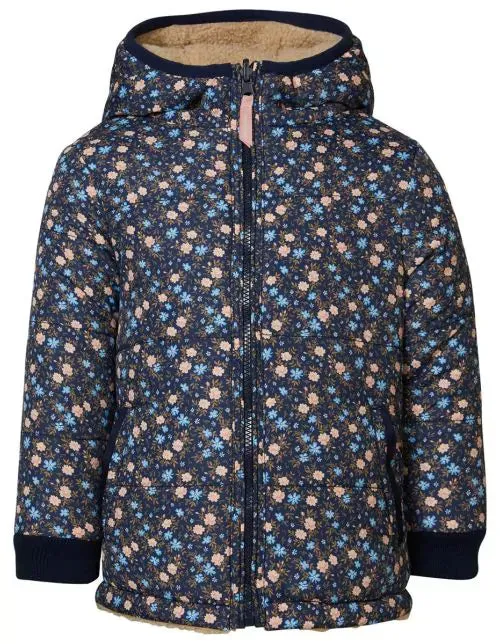 The Annamaria REVERSIBLE Puffer/Sherpa Jacket - Floral - KIDS