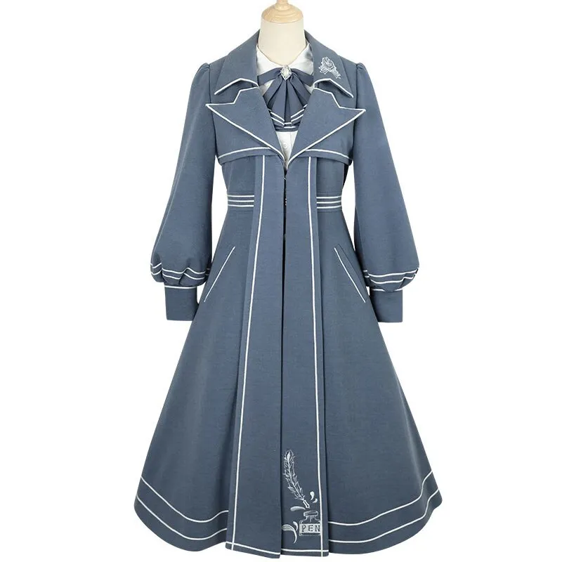 The Book of Lie ~ Elegant Military Style Lolita JSK Dress / Women's Coat by YLF