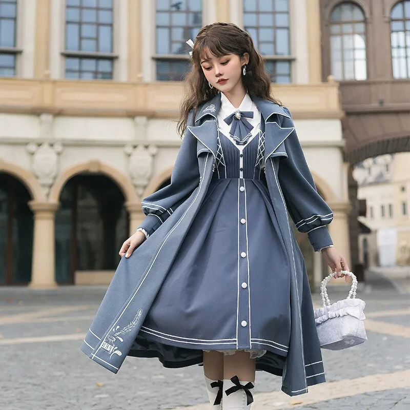 The Book of Lie ~ Elegant Military Style Lolita JSK Dress / Women's Coat by YLF