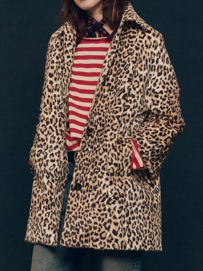 The Car Coat - Vintage Leopard