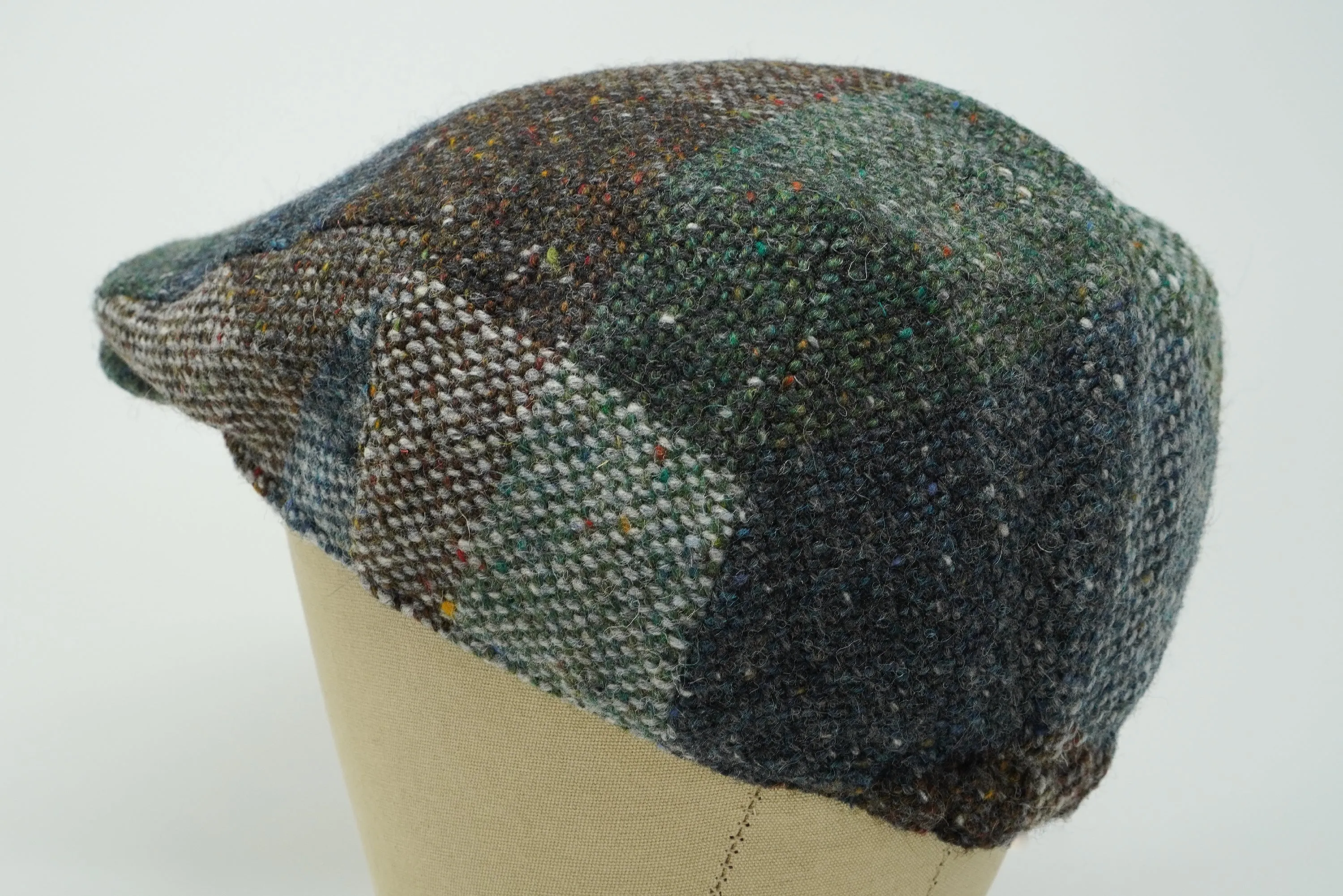 The Galway Patchwork - Irish Tweed Flat Cap