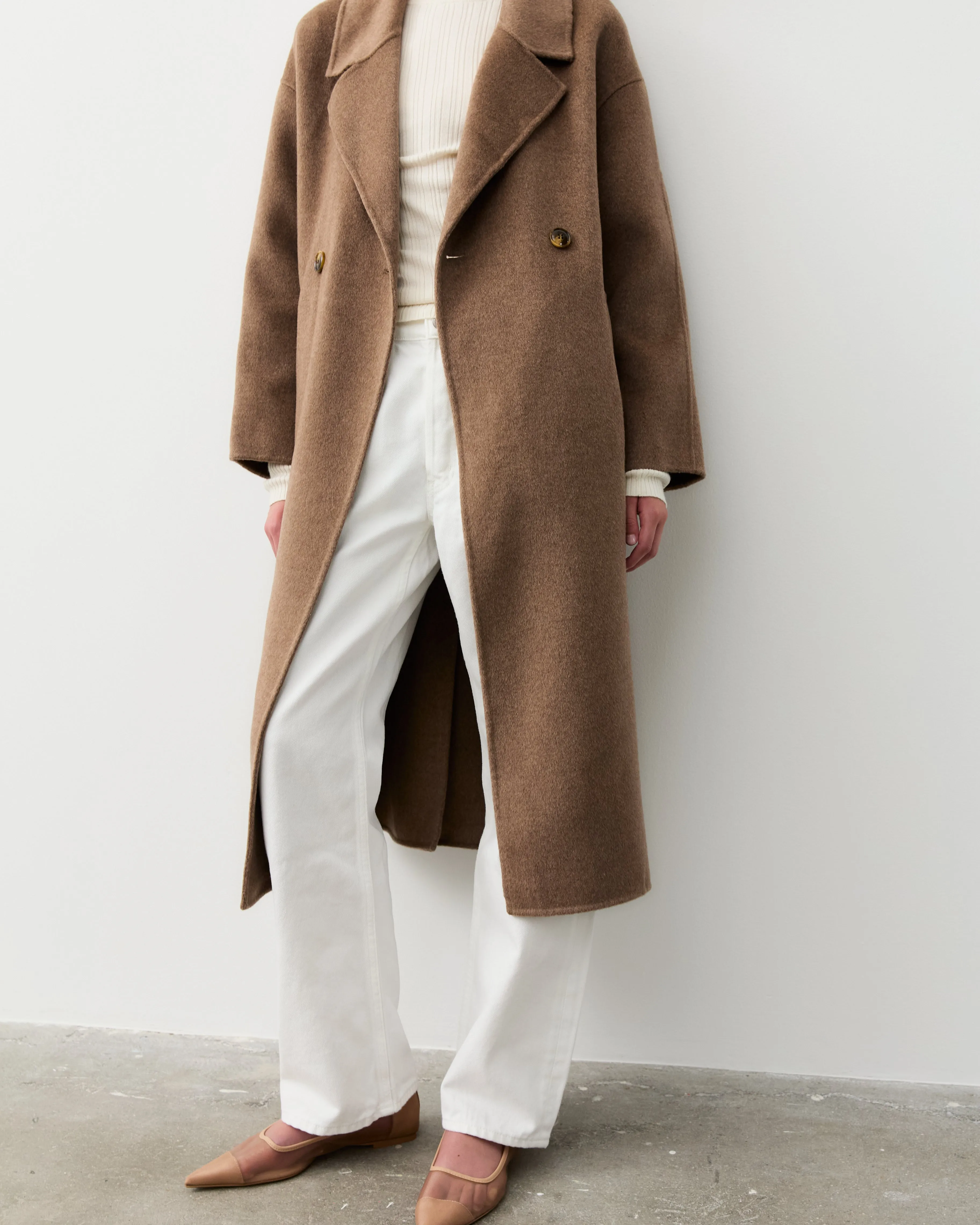 THE LONDON COAT - CHOCOLATE MELANGE