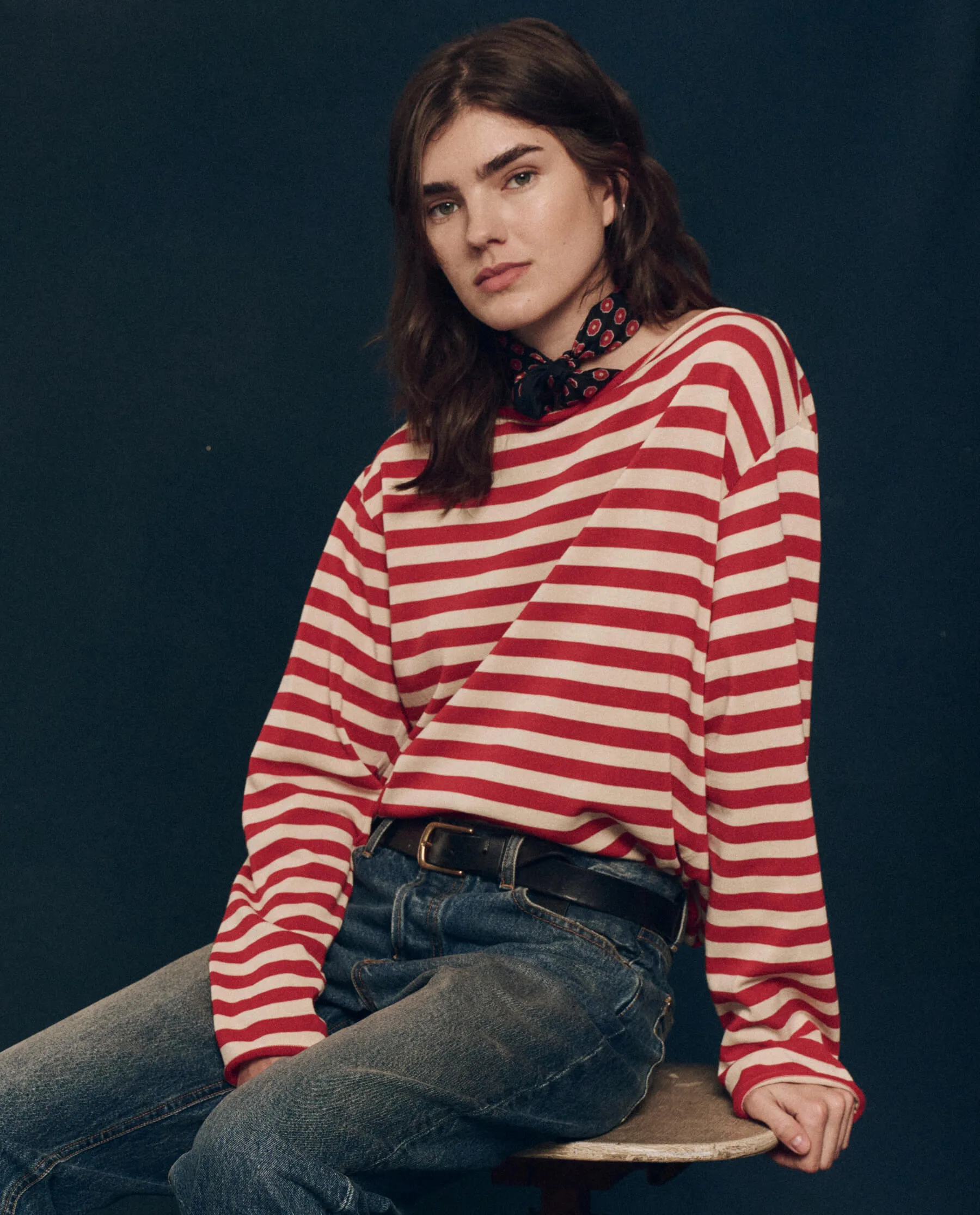 The Sailor Sweater. -- Maple Stripe