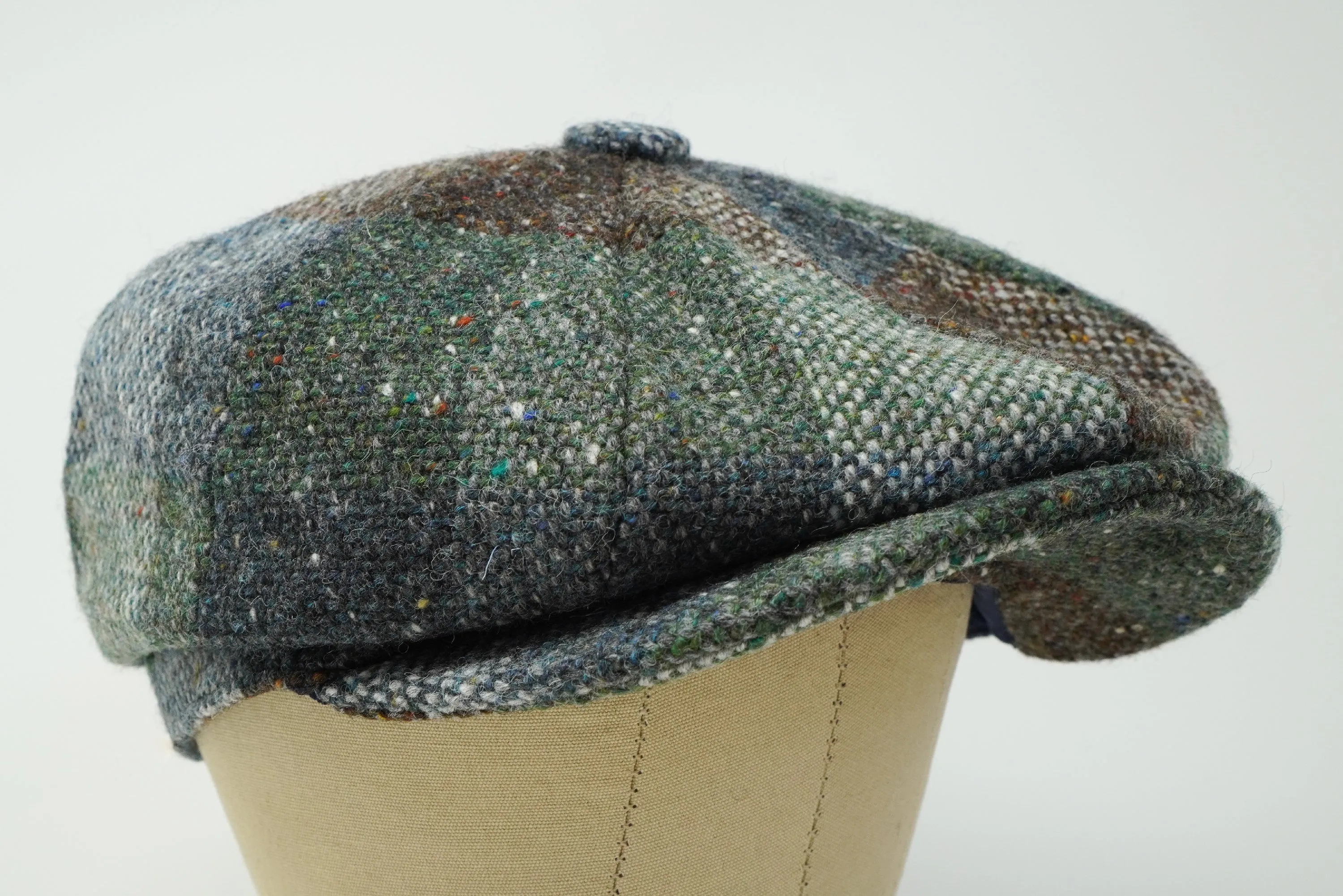 The Tyrone Patchwork - Irish Tweed Newsboy Cap