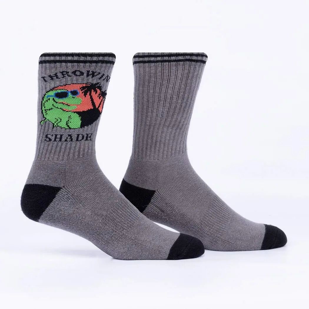 Throwin' Shade Men's Athletic Crew Socks