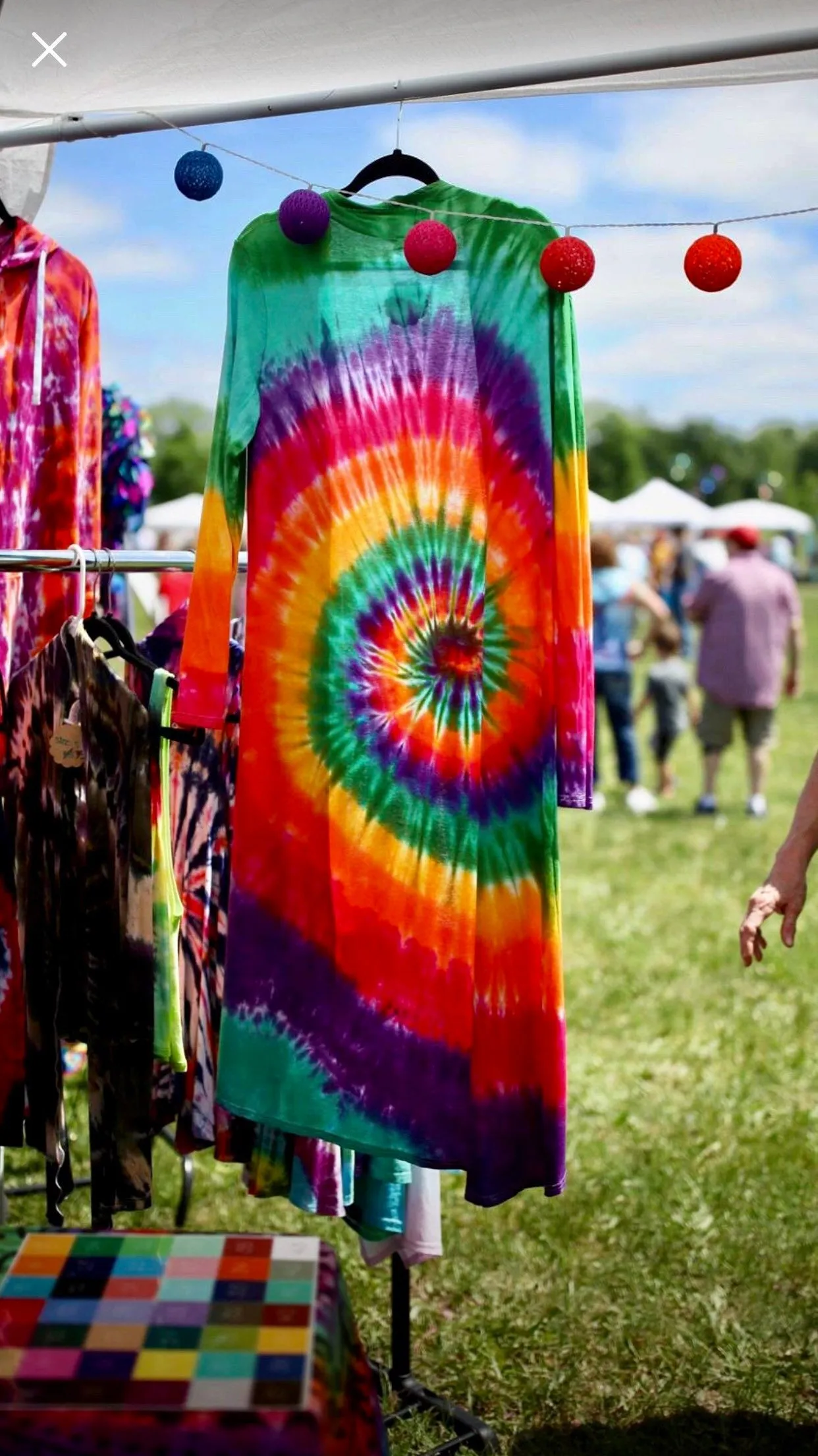 Tie Dye Women's Maxi Cardigan