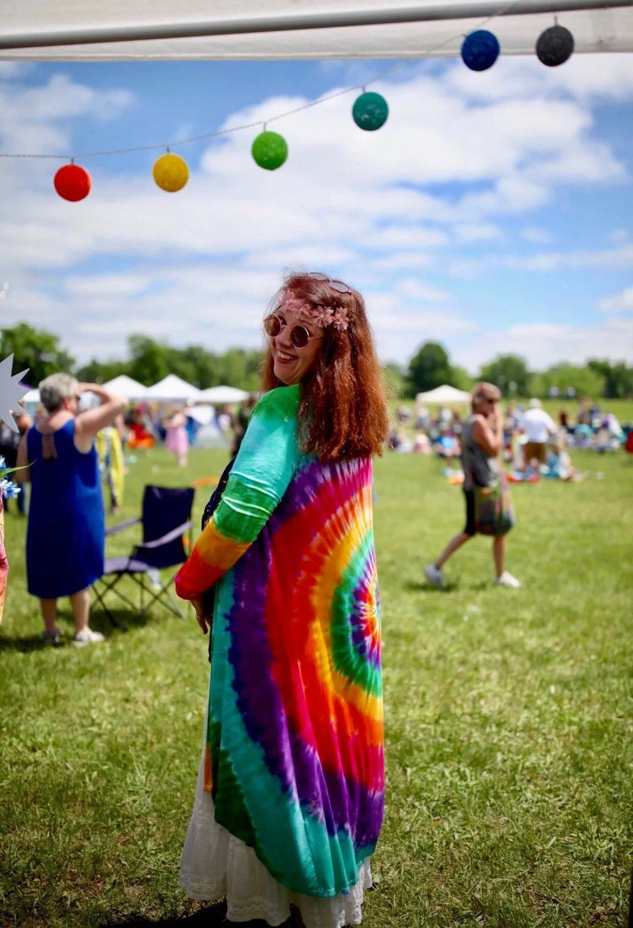 Tie Dye Women's Maxi Cardigan