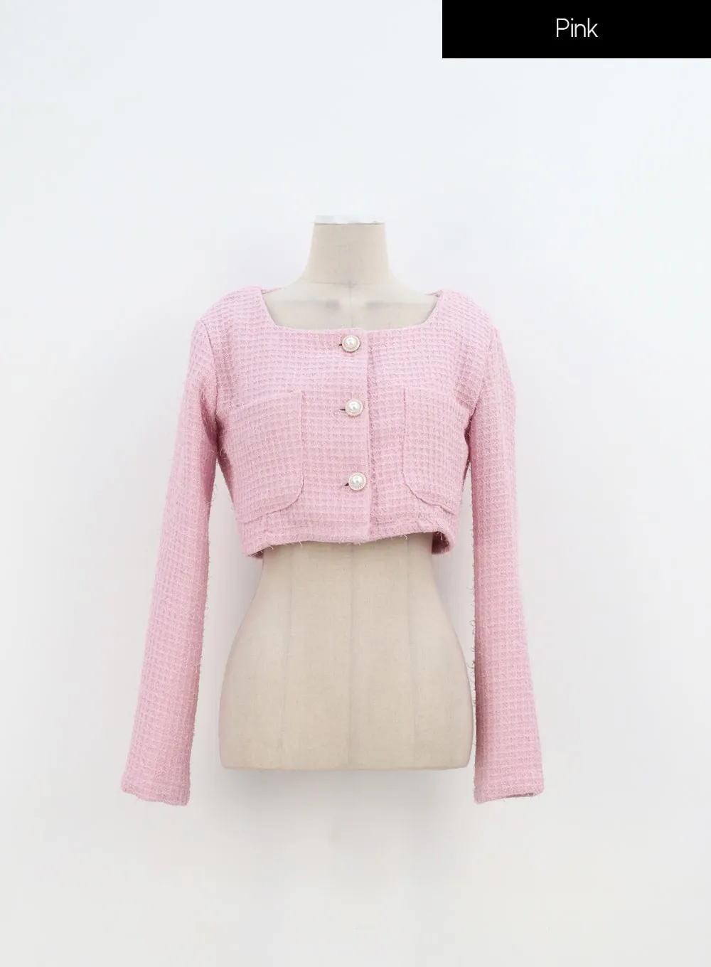 Tweed Cropped Jacket IA324