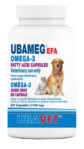 Ubavet UbaMeg Omega 3-6-9 1200mg Fatty Acid Capsules