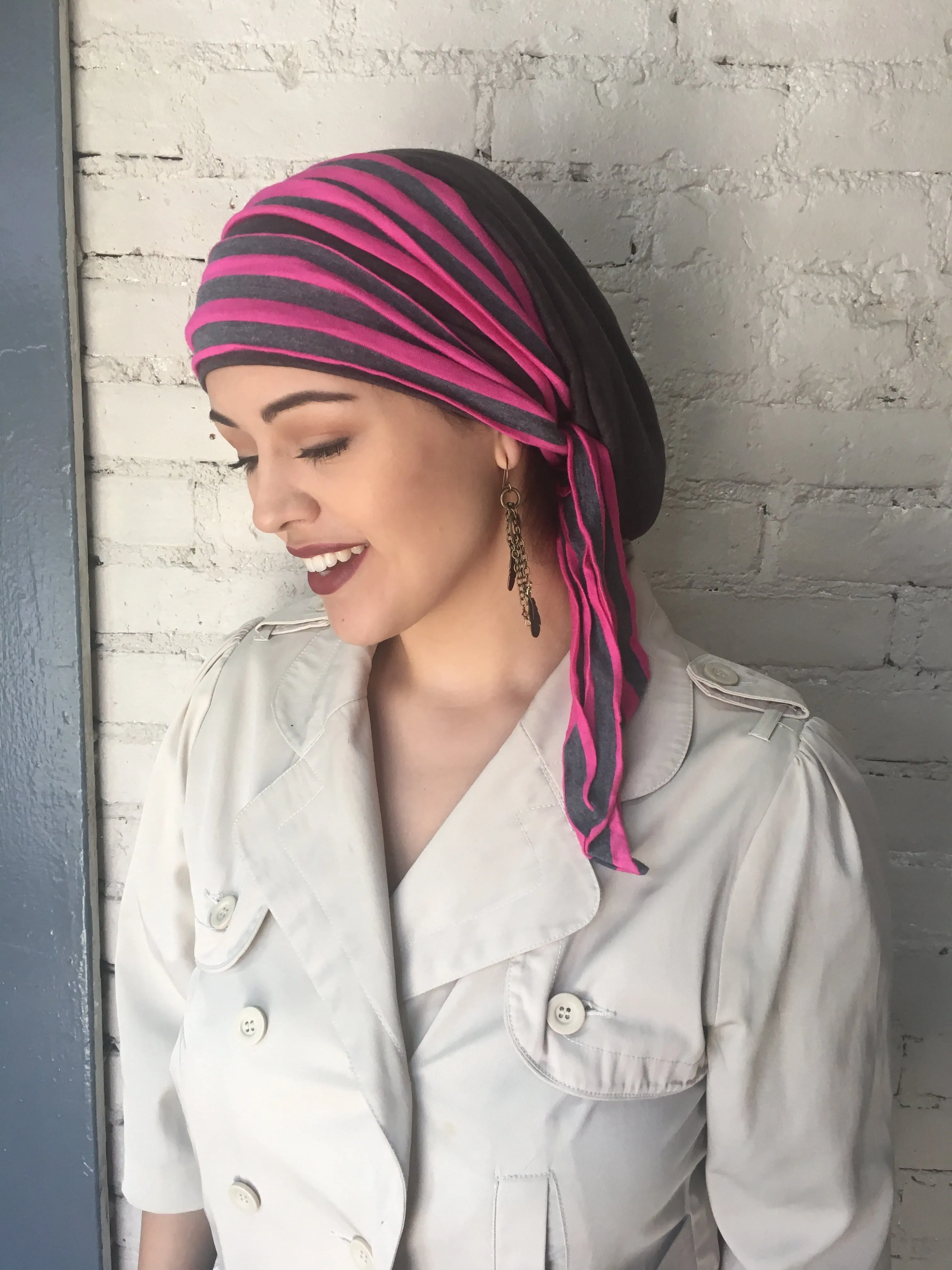 Uptown Girl Headwear Wrap Around Hair Snood Turban Scarf Hijab | Fashion Head Scarf For Women | Made in USA