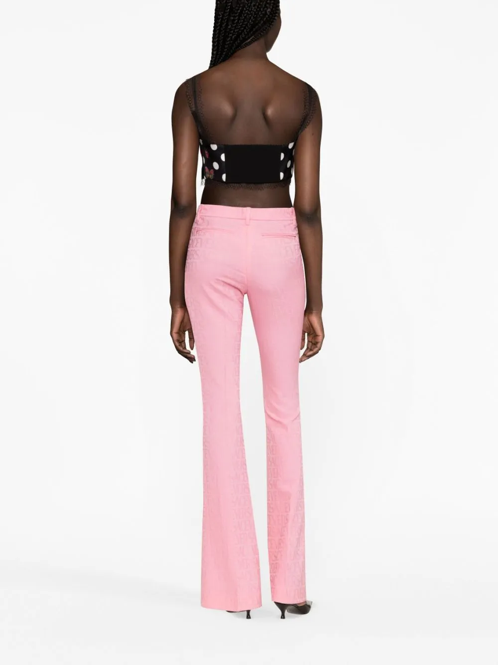 VERSACE LA VACANZA Trousers Pink