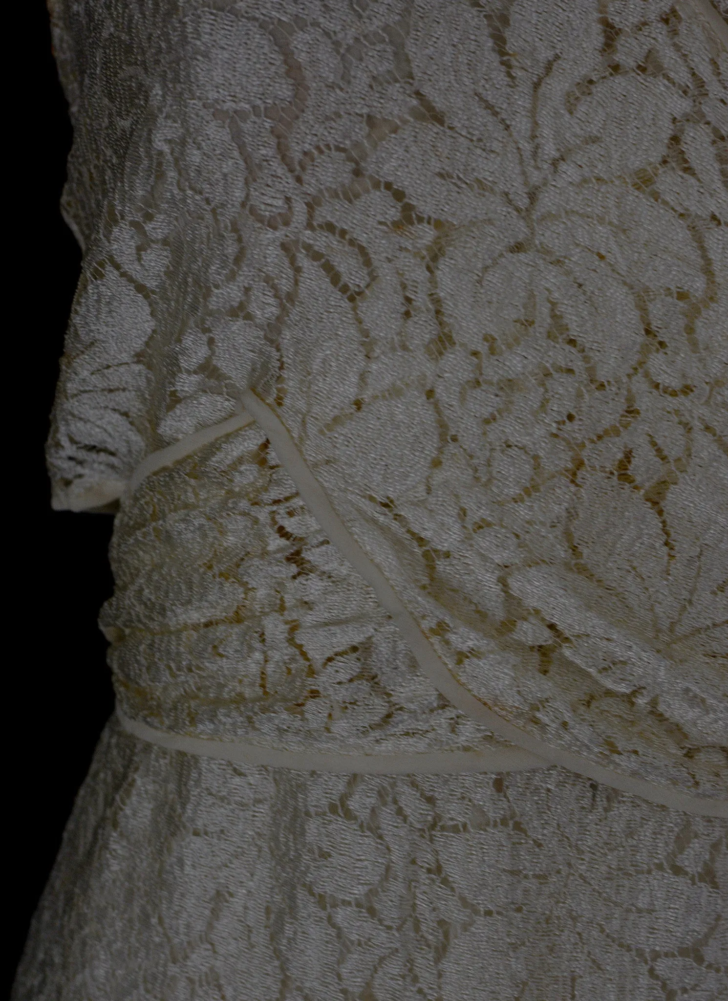 Vintage 1930s Lace Wedding Dress and Jacket