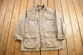 Vintage 1990s Carhartt Beige Ranch Coat