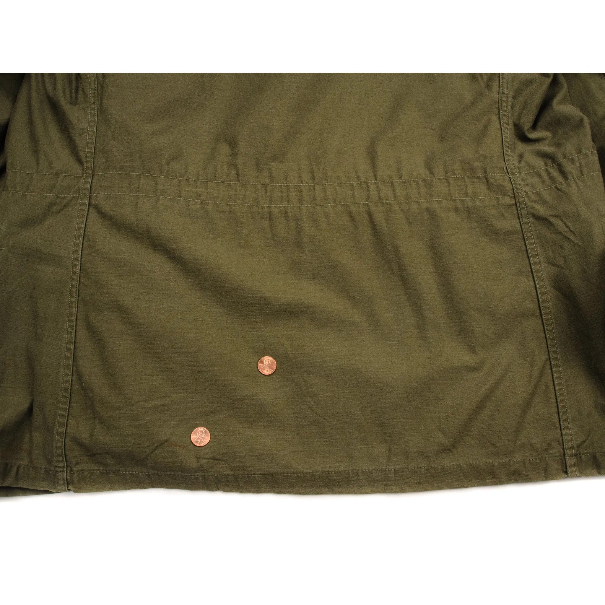 VINTAGE US ARMY M-1965 M65 FIELD JACKET 1960's SIZE LARGE LONG