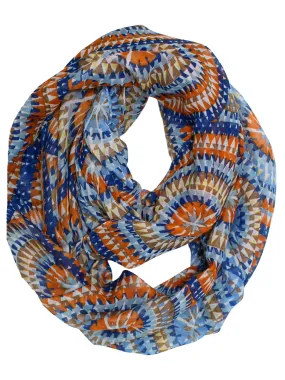 Vivid Kaleidoscope Print Infinity Scarf