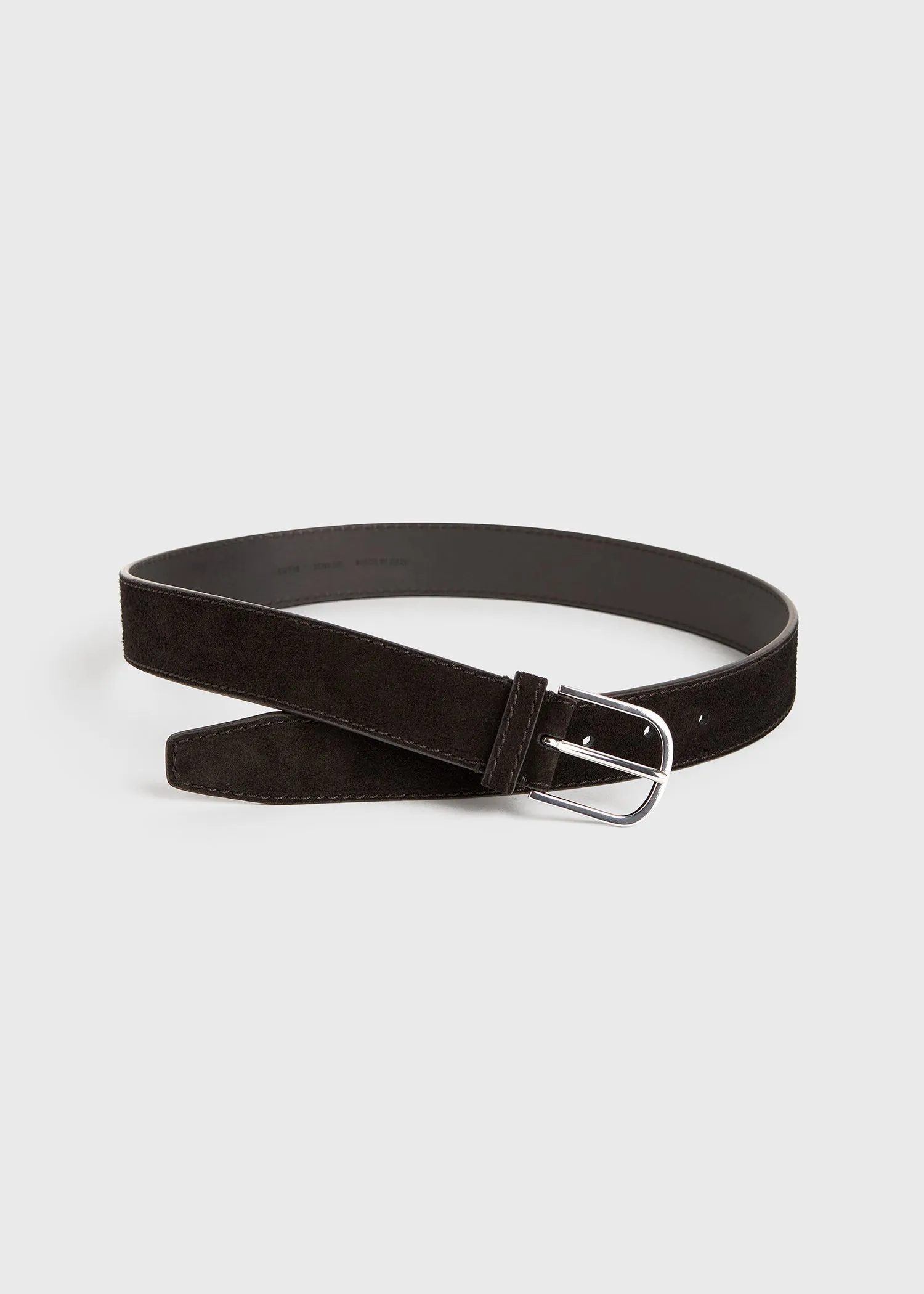 Wide trouser belt espresso