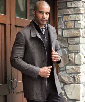 Wilson Wool-Blend Button-Front Coat