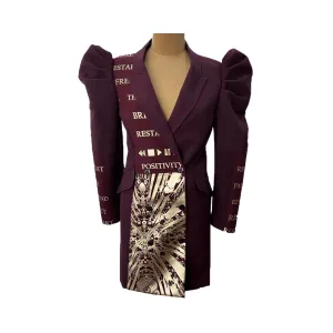 Wine Reset Restart Blazer Dress