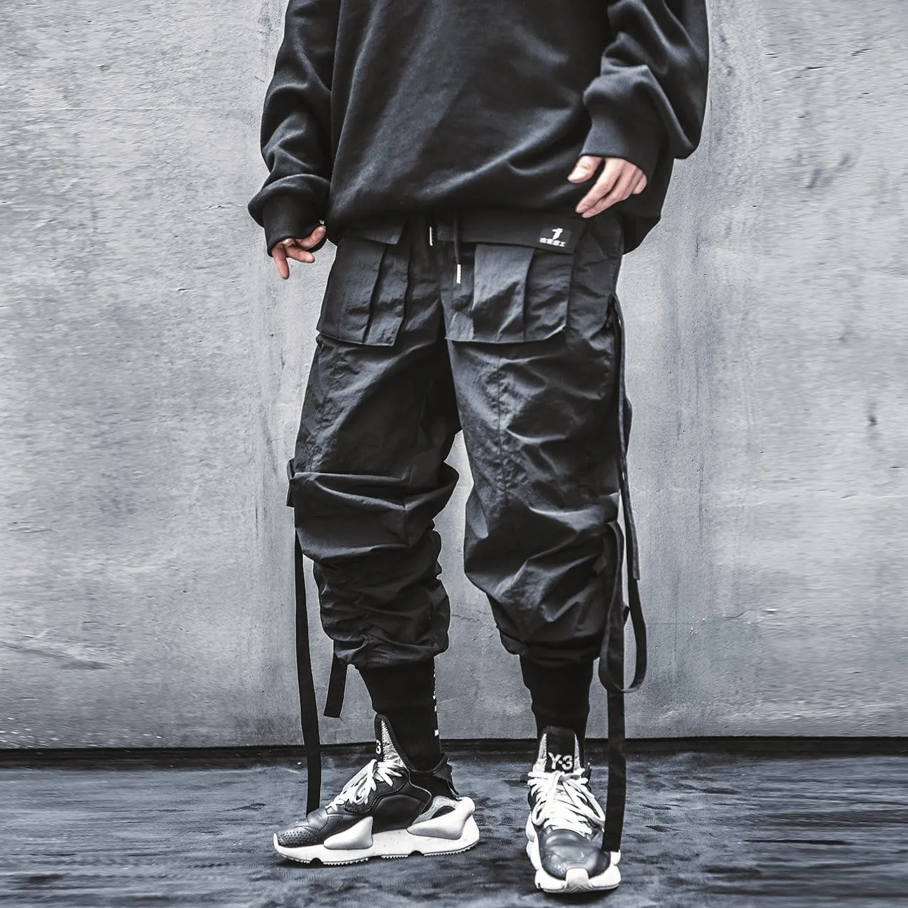 WLS Functional Ribbons Elastic Cargo Pants